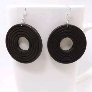 Handmade Beautiful Wood Dangle Drop Earrings